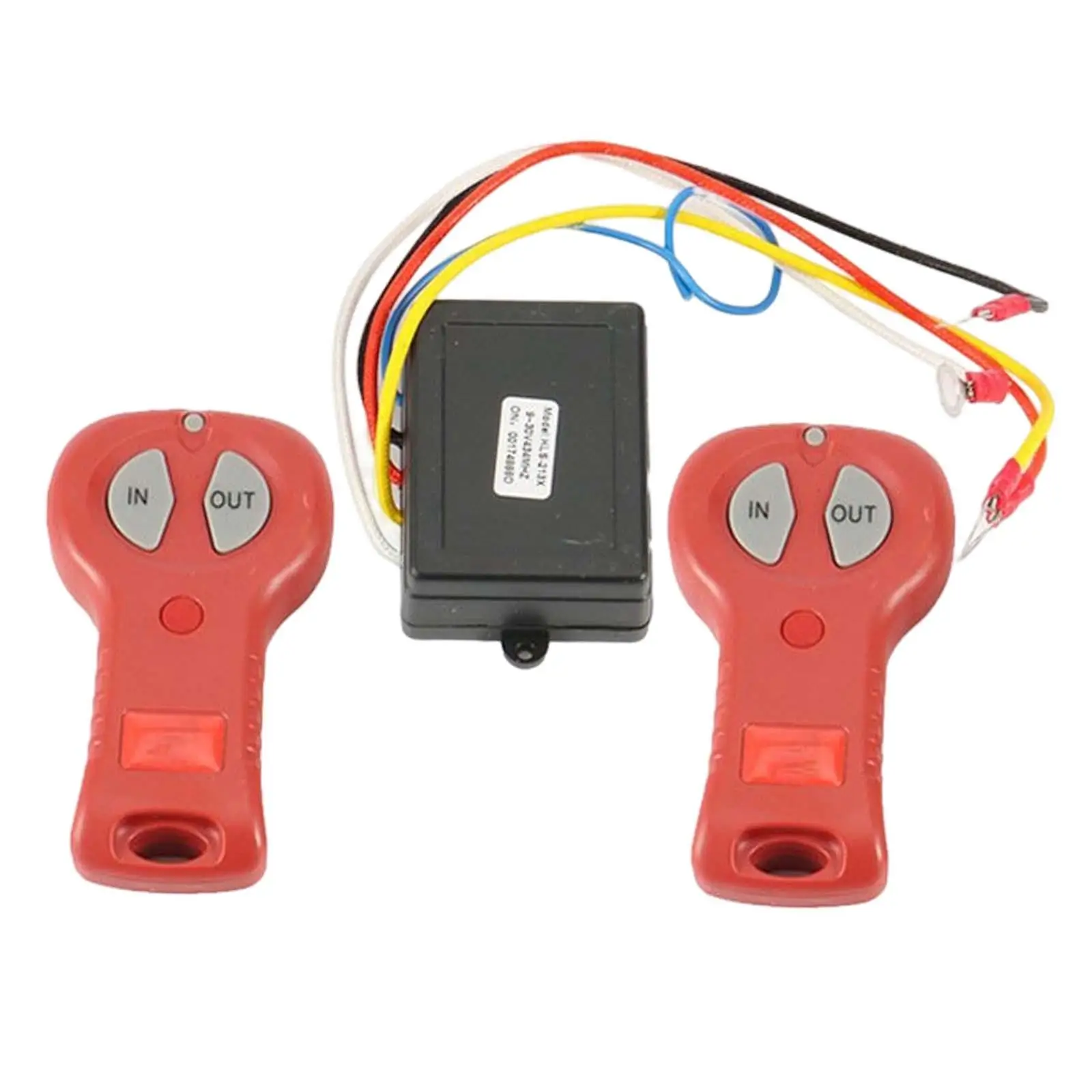 Wireless Winch Remote Control Set 12V 24V 2 Remote Control Set Automatic Winch Receiver for Car Auto Wireless Remote Control Wireless Remote Controller Winch Remote Control