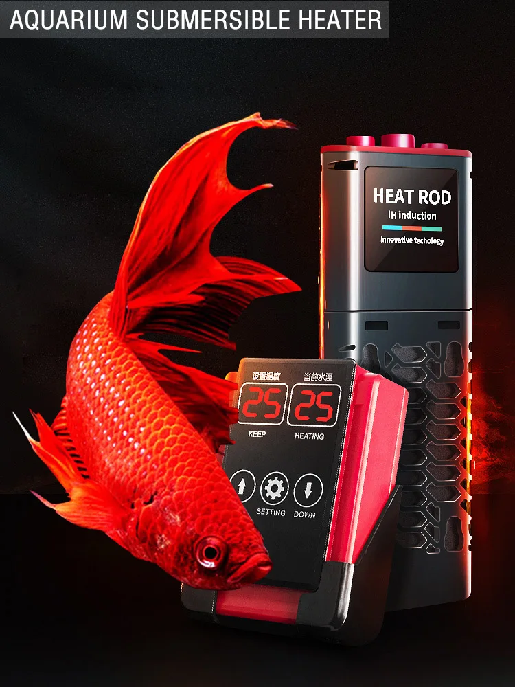 Aquarium Heizung 1200 W Aquarium Tauchen Smart LED Temperatur Display Einstellbare Wasser Heizstab Temperatur Control – Detail 1