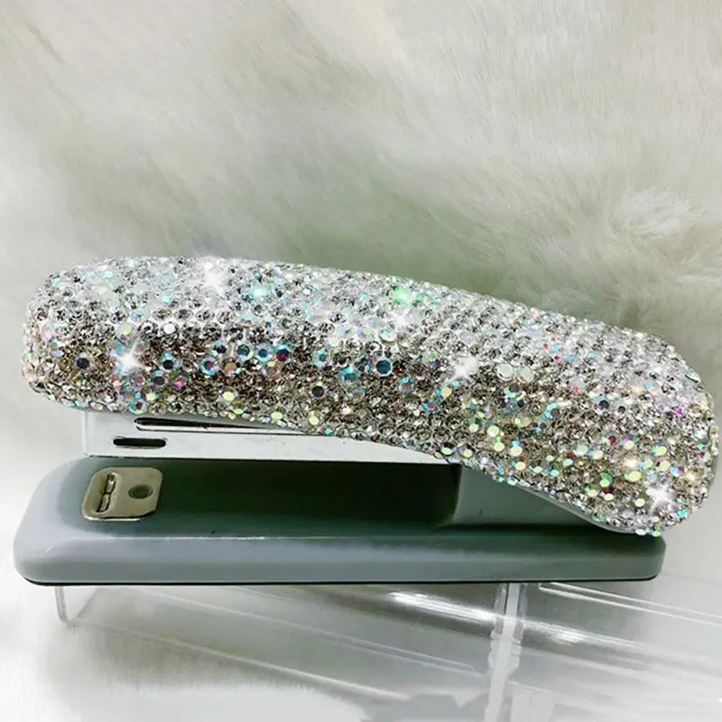 Diamond Crystal Handmade Bling Dazzling Stapler For Office, School, Or Home