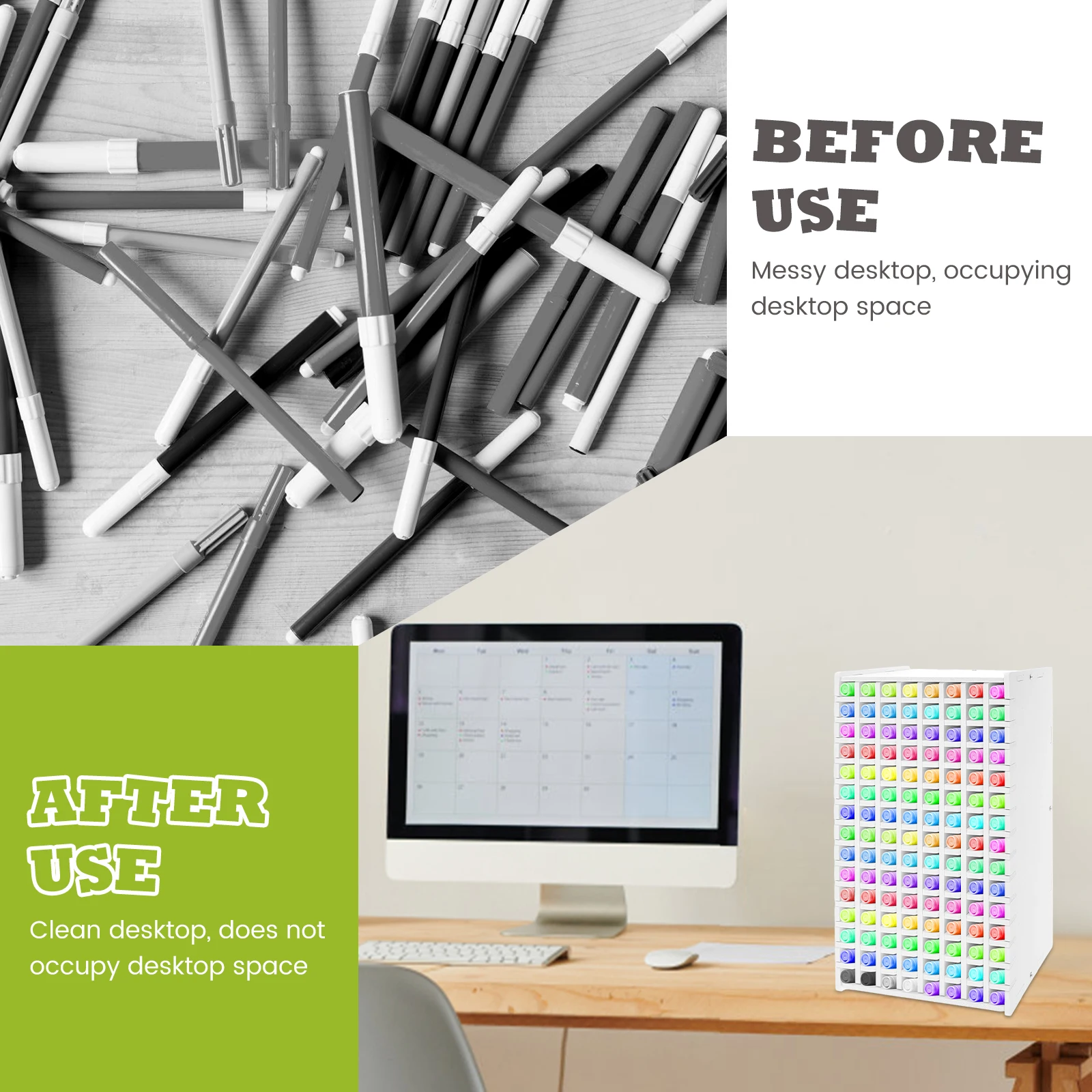 Pen and Brush Holder Brush Holder Art Marker Rack 120 Holes Paint Brush Marker Holder Home Hobby Holder Organizer Dustproof Organizer Art