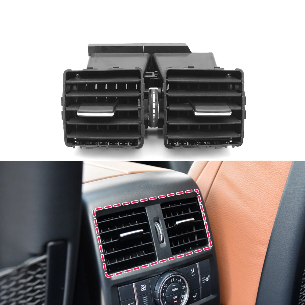 Car Rear Center Dash Air Outlet Vent Nozzles Grille Cover For Mercedes