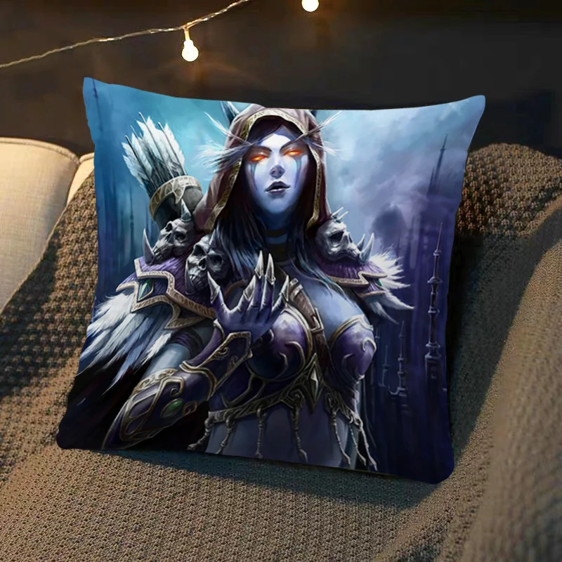 

Pillow Case Square Pillowcases World of Warcraft WOW Cushion Cover Luxury Pillow Cover Sofa Car Bed Room Decor Dakimakura Gift