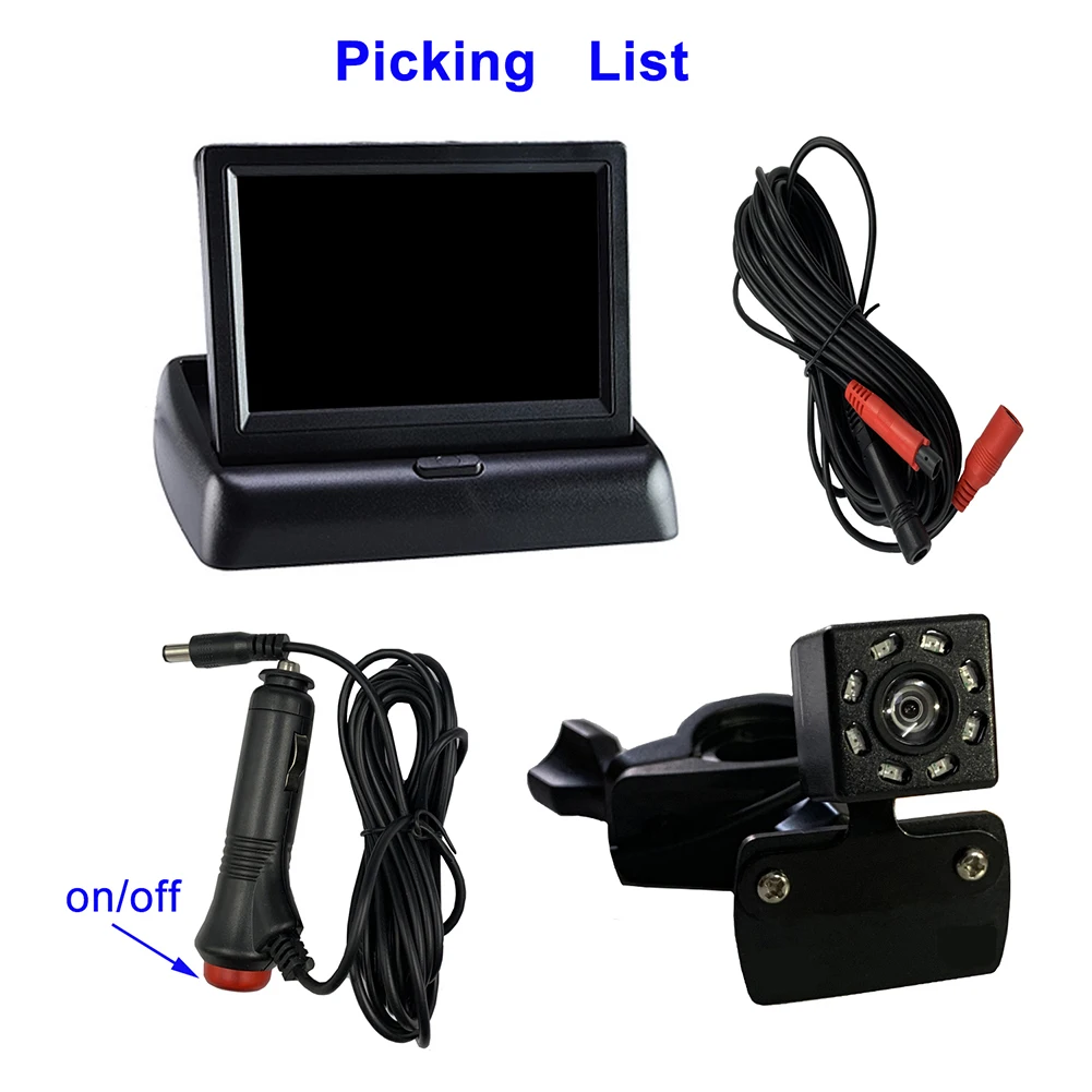 HD  īƮ ̷ ī޶ 150, ̵  8LED IR Ʈ  ͸ ̷,  īƮ ̷ ÷, 4.3 ġ