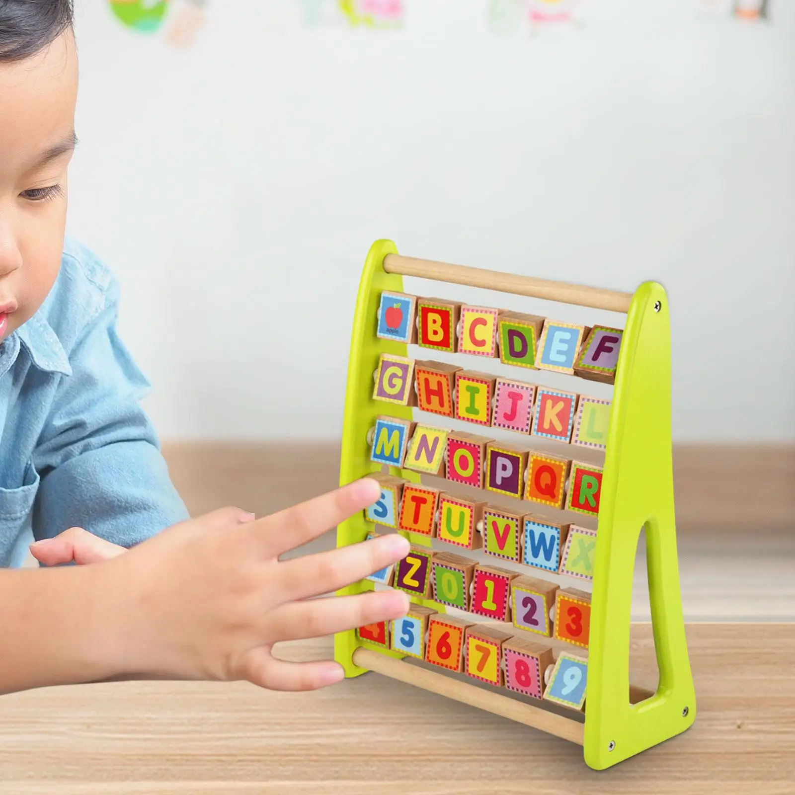 

Abacus Wooden Counting Frame Educational Intellectual Development Montessori Toy for Math Kindergarten Boy Preschool Children