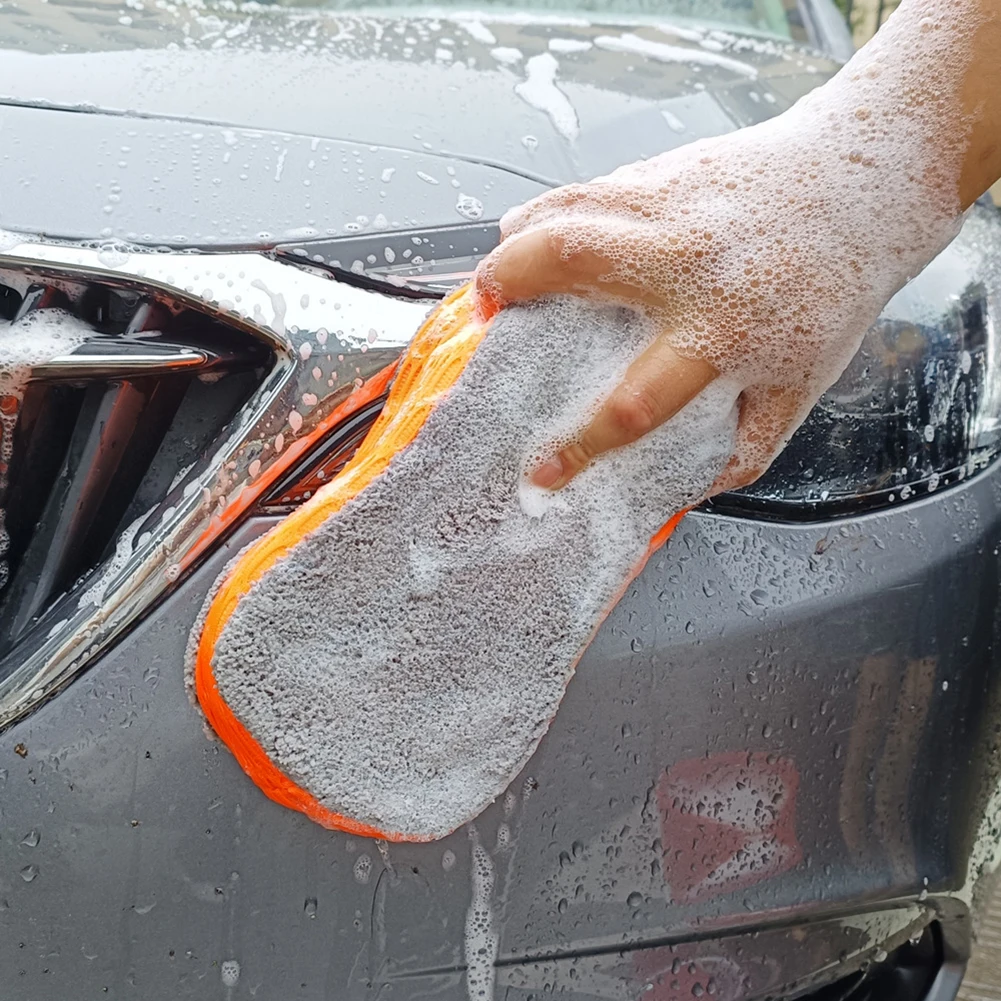 

22*11*6.5cm Car Wash Sponge Block Car Motorcycle Cleaning Supplies Sponge Brush Dusting Car Cleaning Tool
