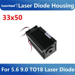 Housing/Case/Heatsink 5.6mm TO18 Laser Diode LD Red IR Infrared Glass Lens Fan 3350