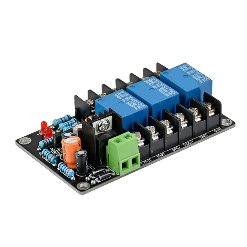 NEW-UPC1237 2 1 300W Защитная плата для динамика с задержкой 3 канала AC 12-15V DC усилителя