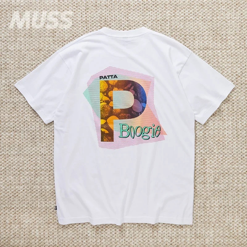 PATTA Chlorophyll 20 Years Anniv T-shirt Black Unisex Fashion Street Wear Pure Cotton Skin-friendly Soft Breathable Sports 4