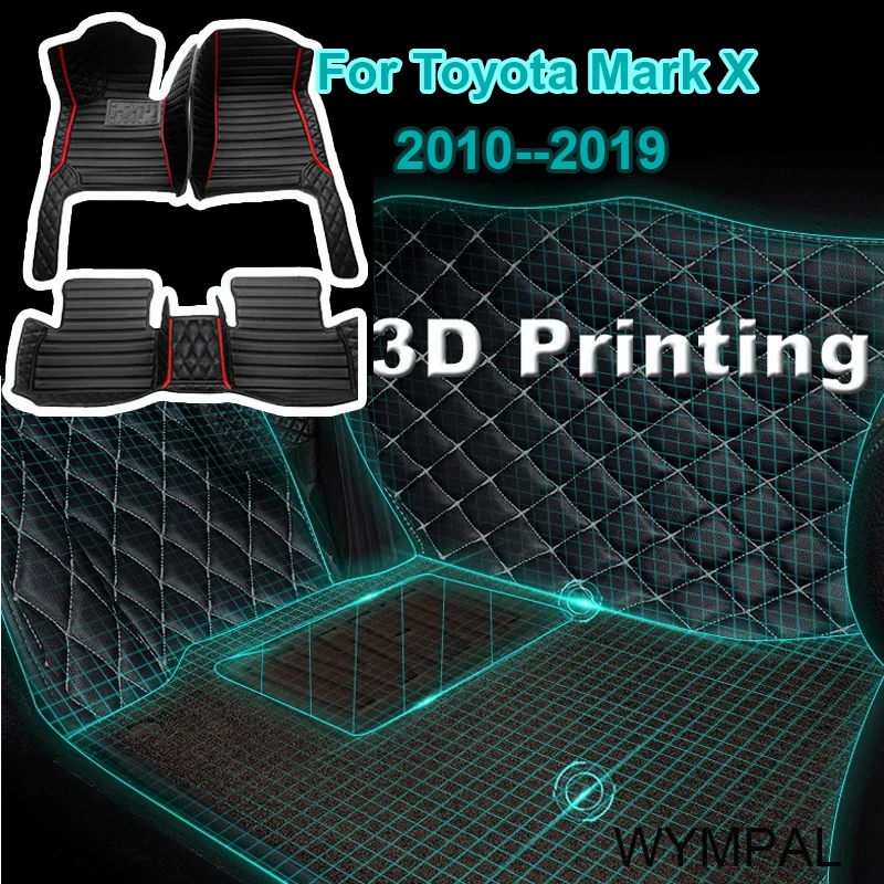 

Car Floor Mats For Toyota Mark X X130 2010-~2019 Luxury Leather Mat Carpets Rugs Interior Parts Car Accessories 2011 2012 2013