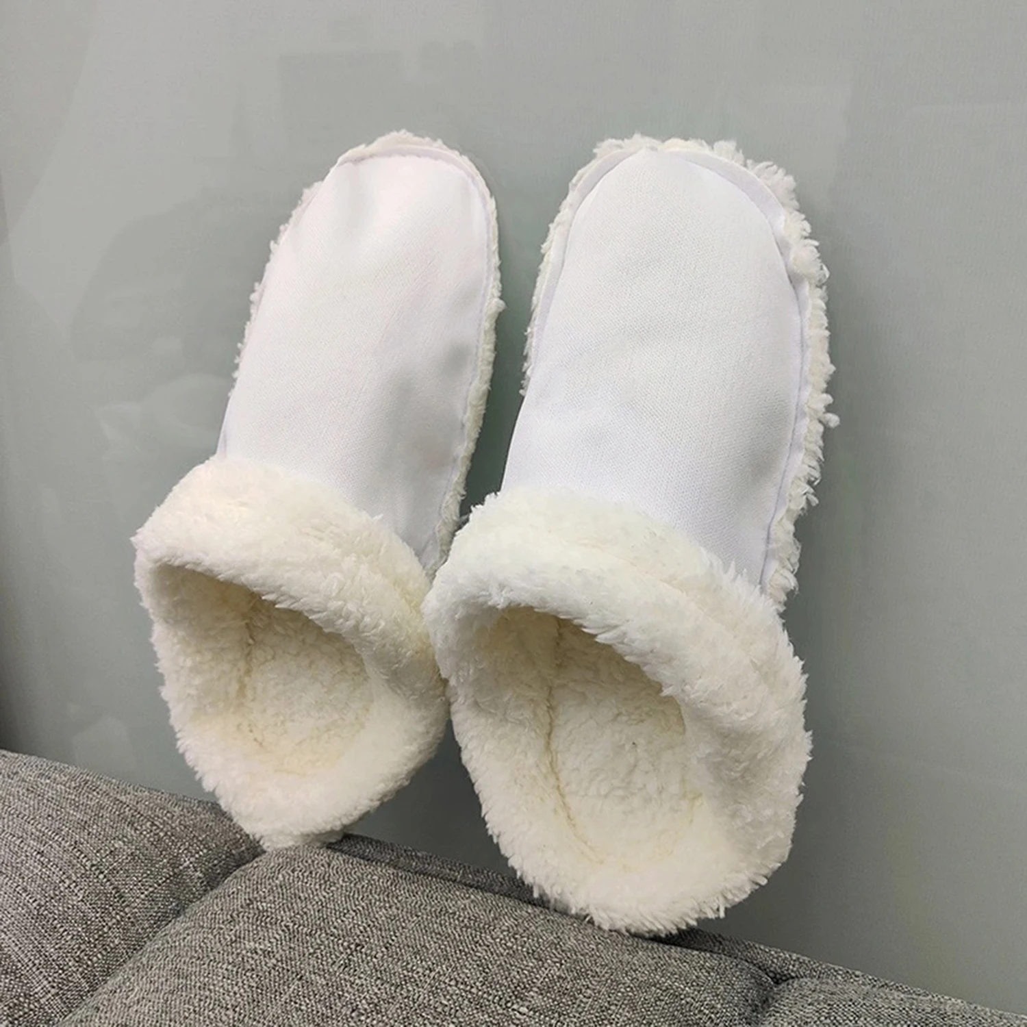 

Winter Keep Warm Thickened Plush Shoe Covers Insoles For Feet DIY Lining For Slippers Accessories Indoor Detachable Shoes Liners
