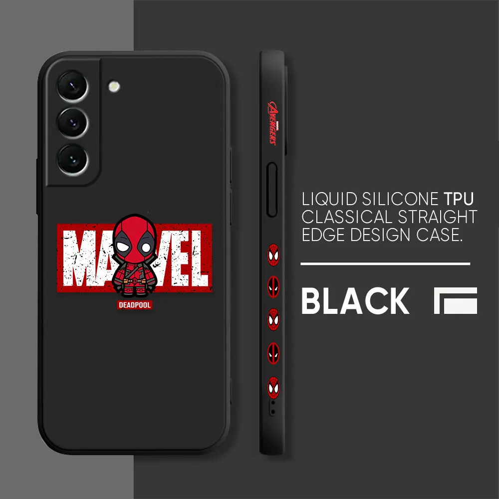 thumbnail image 1 of Funda con estampado de Marvel Spider-Man Deadpool para Samsung S23 S22 S21 S20 FE S11 S11E S10 S10E S9 S30 Ultra Plus 4G 5G, 1 of 5