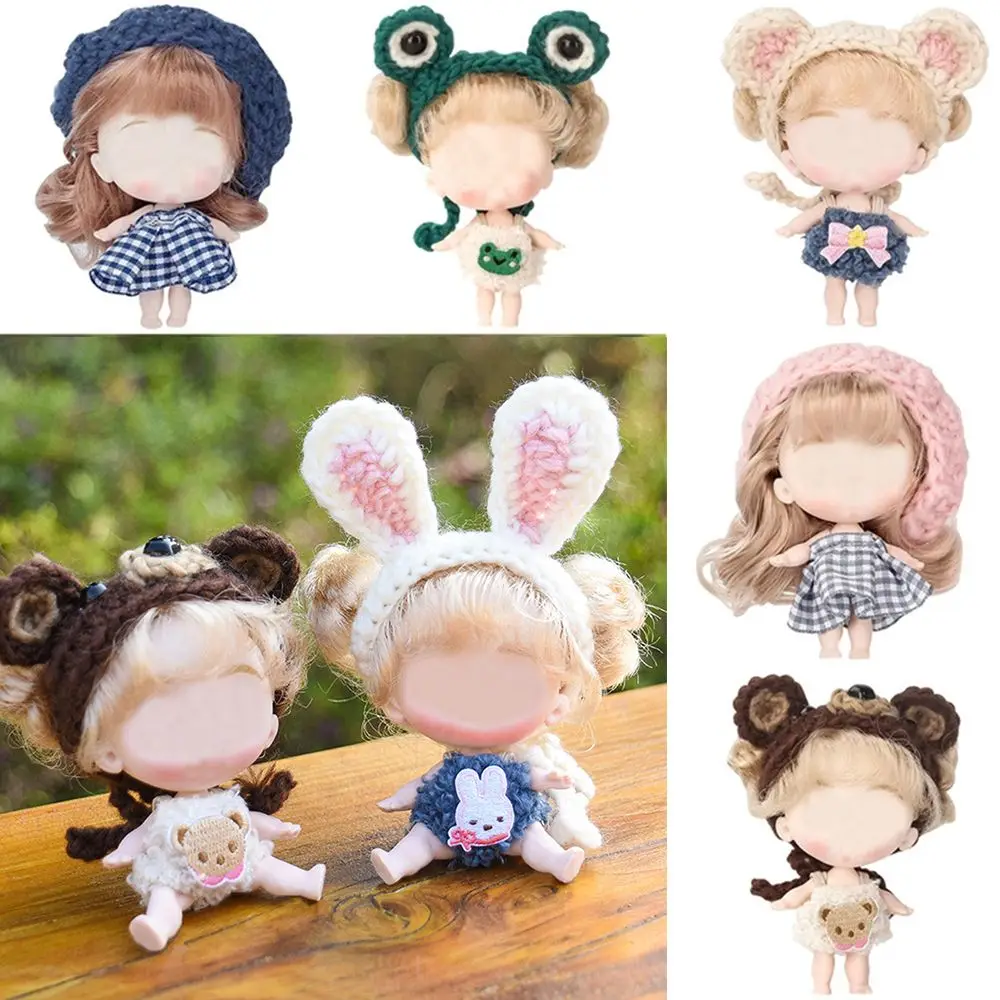 

New Mini Doll Costumes OB11 BJD YMY Dolls Available Animal Hats Berets Dolls Figure Action Toys for Girls Gifts