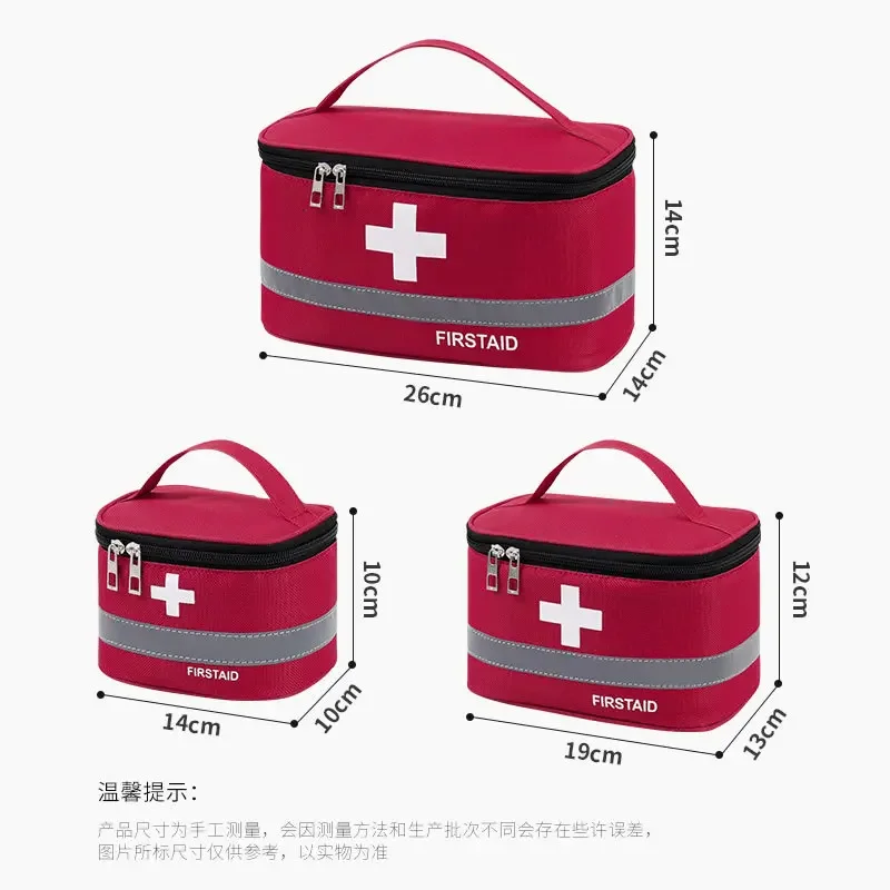 Mini borsa per il primo soccorso, vuota, 4 pezzi, piccola, portatile, piccola e leggera, borsa medica di emergenza, borsa medica, borsa per la casa, l'auto, il viaggio, lo sport, il campeggio