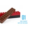 Building block 1X1 1X6 2X6 2X8 hole dark grey brick basic accessories education creativity compatible brand building block toy 3