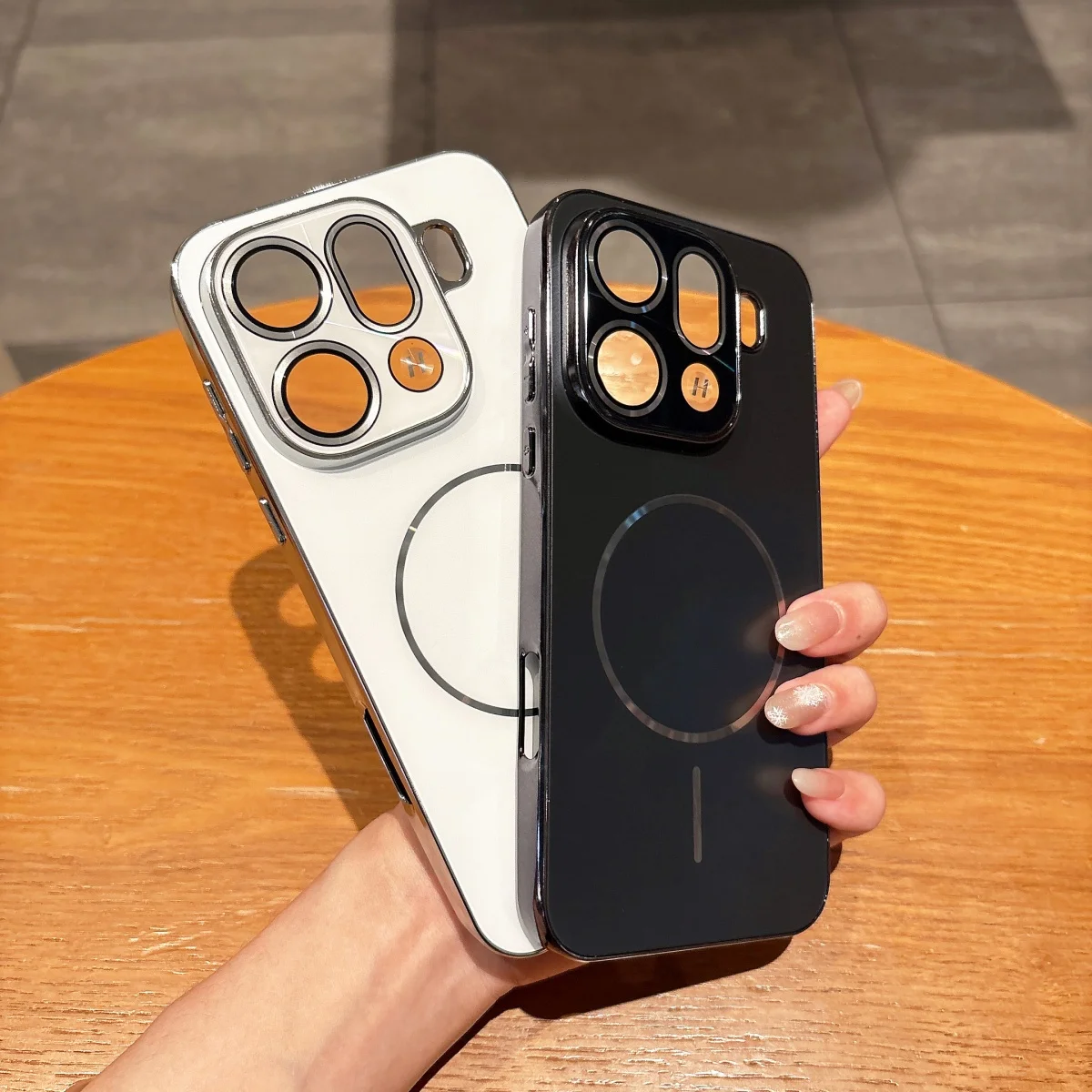 Enhanced Frosted Magnetic Phone Case with Shockproof Matte Finish