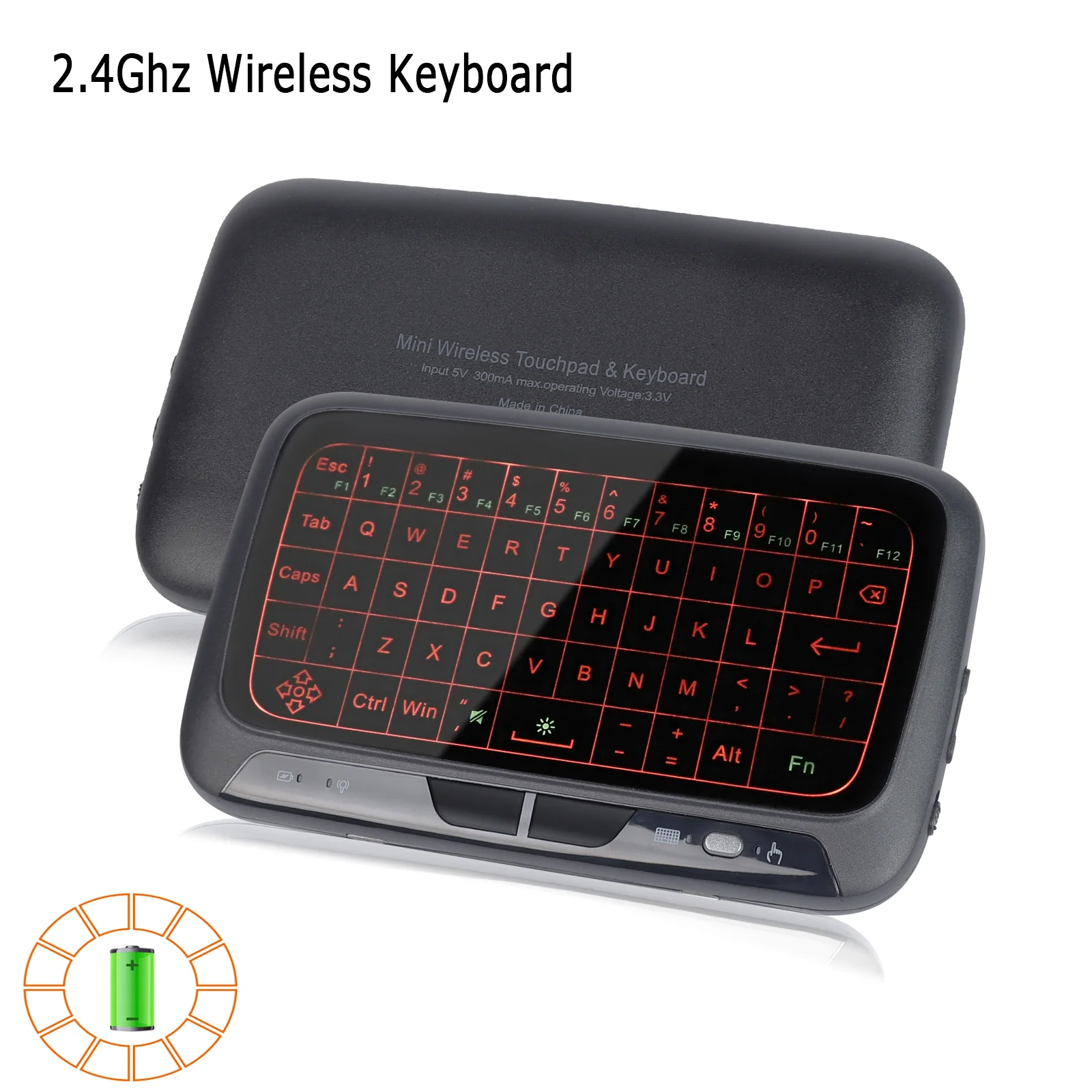 

Mini Wireless Keyboard With Touchpad Rechargeable Backlit RGB Keyboards Air Mouse Full Screen Touch Silent Keypad For PC Laptop