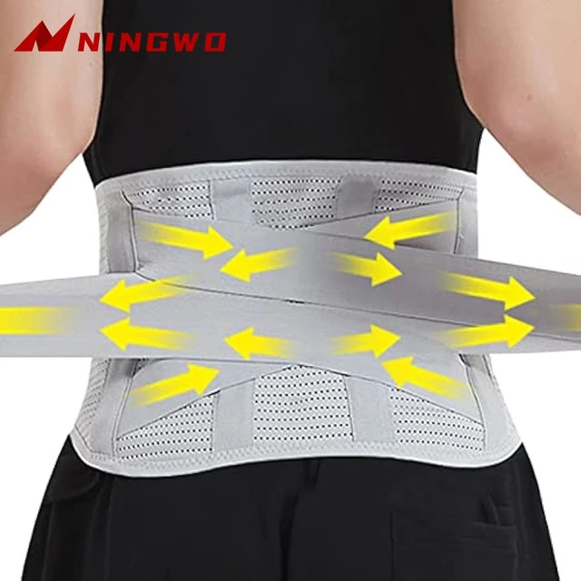 XXL Breathable Back Support Belt for Men & Women Anti-Skid Lumbar Support  for Heavy Lifting & Herniated Discs