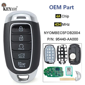 Keyforkess 434MHz 4A Chip p/n: muslimfcc ID: muslimoem Parts Remote Key Fob per Hyundai Elantra 2021 2022