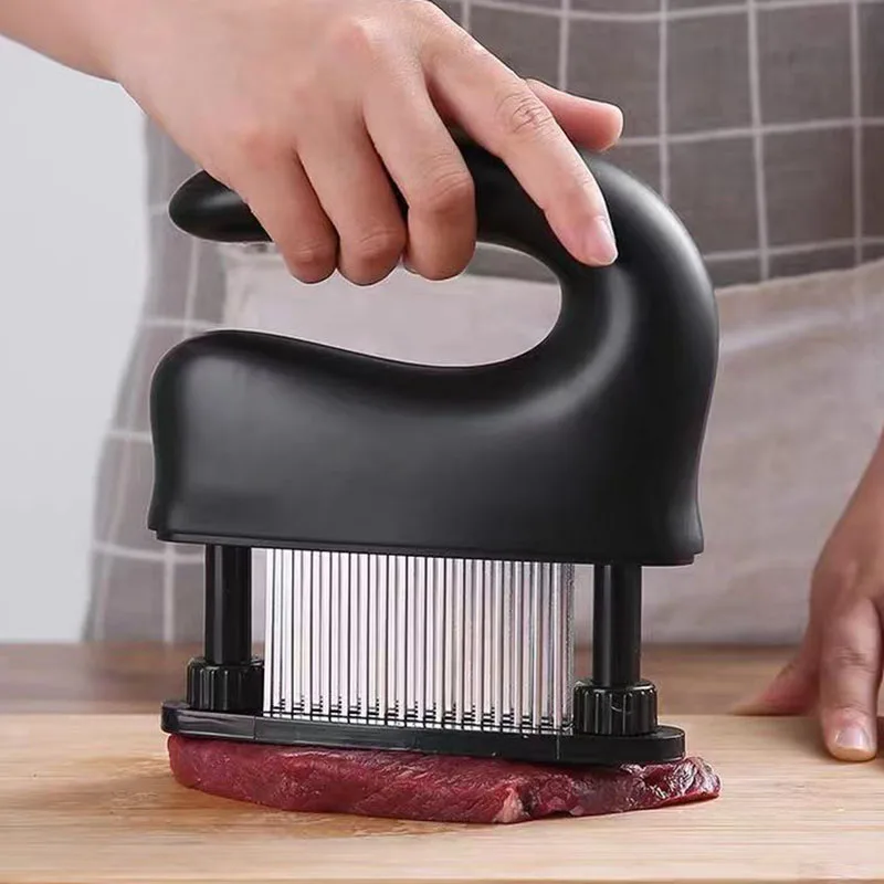 Meat Tenderizer with 48 Ultra Sharp Blades, Tenderizer for Steak, Beef, Fish & Poultry-Easy to Use & Clean