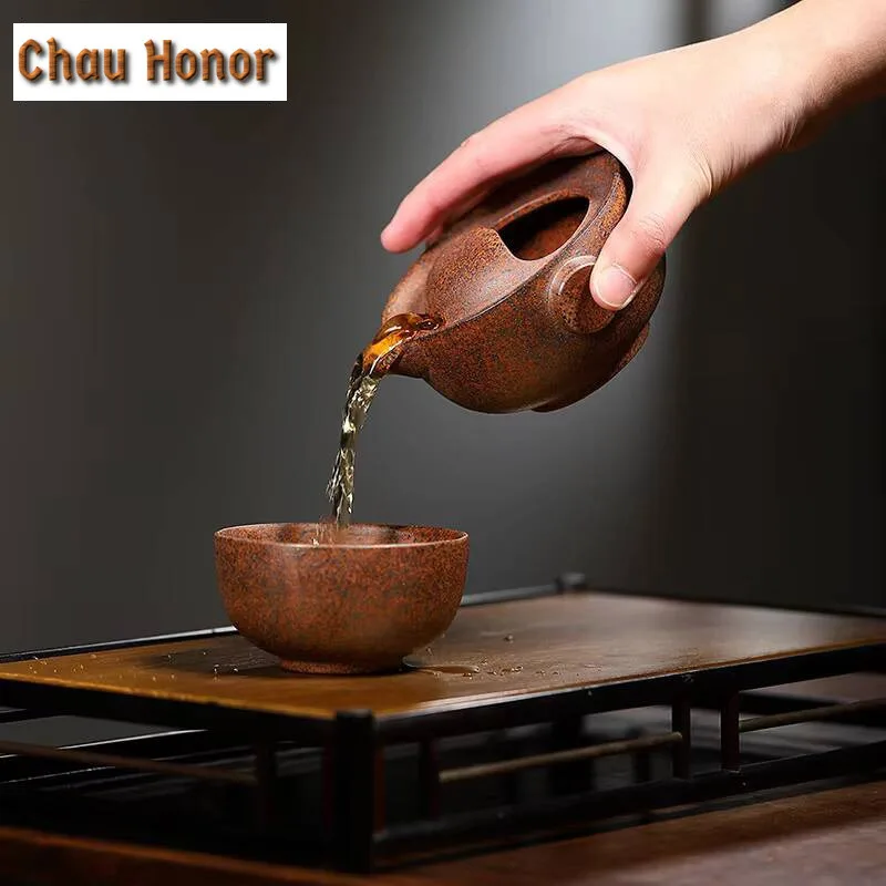 Handmade Yixing Zisha Gaiwan Japanese Cup Purple Clay Tea Tureen Tea Brewing Cover Bowl Chinese Tea Set Supplies Collection Gift
