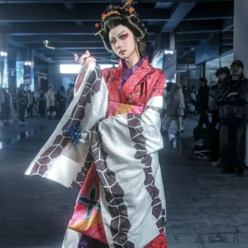 Demon Slayer Daki Upper Moon Six cosplay costume kimono dress
