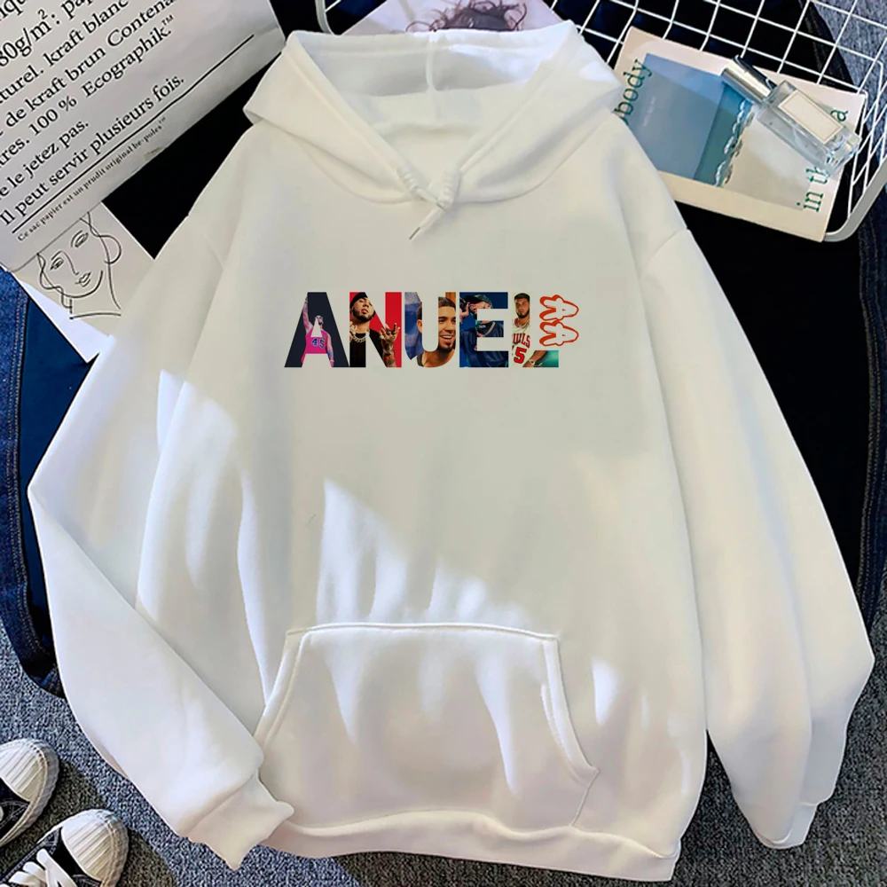 Anuel Aa-Sweats à capuche à manches longues pour femmes, Haut Smile Y2K, Vêtements esthétiques Kawaii, Survêtement Anime, Capuche 600