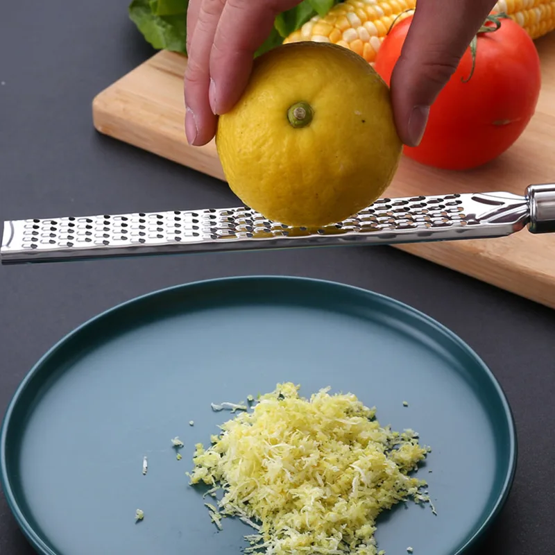 Kitchen Grater Lemon Citrus Fruit Peeler Ginger Garlic Long Chocolate Cheese...