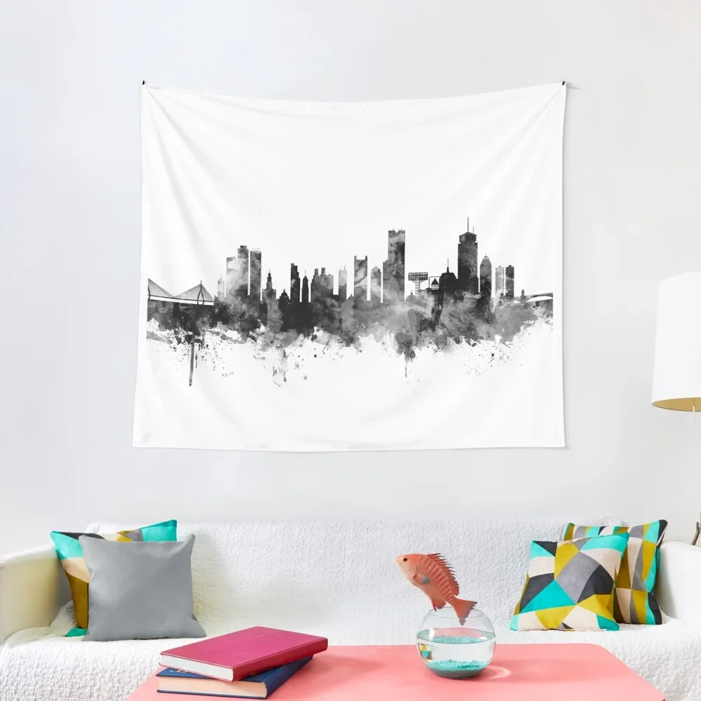 

Boston Massachusetts Skyline Tapestry Wall Decorations For Bedroom Tapestry