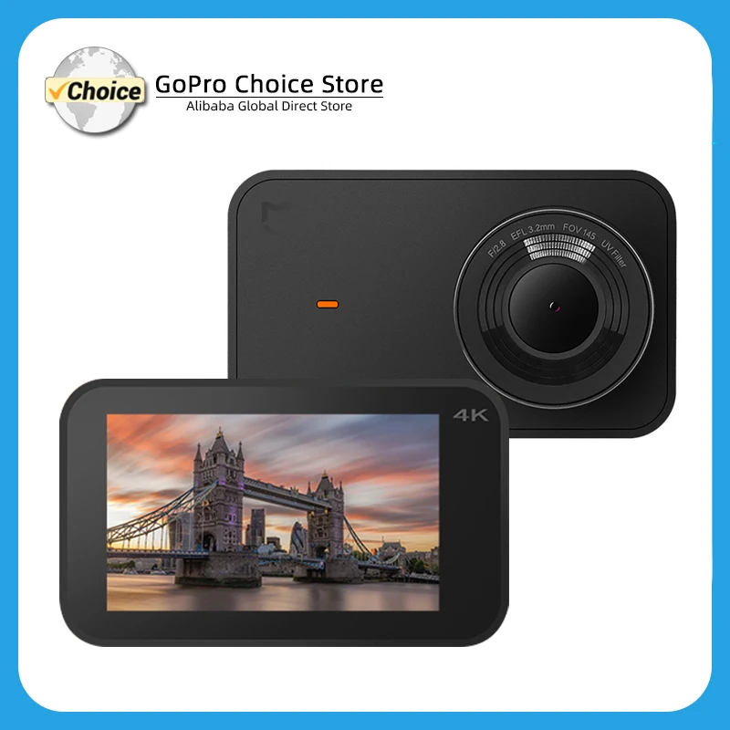 DH MIJIA action camera 4K video touch screen driving recorder motorcycle sports camera helmet sports camera 2