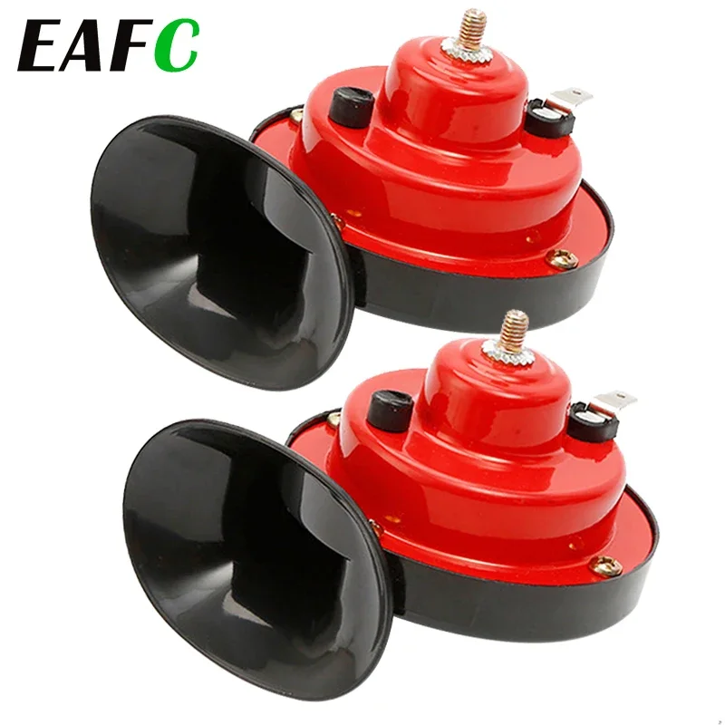 Car Air Horn Air Horn 2pcs 12V air horn car Snail Electric Air Horn Marine Boat Loud Alarm Kit Boat Motorcycle Dual-tone car horn Loud signal