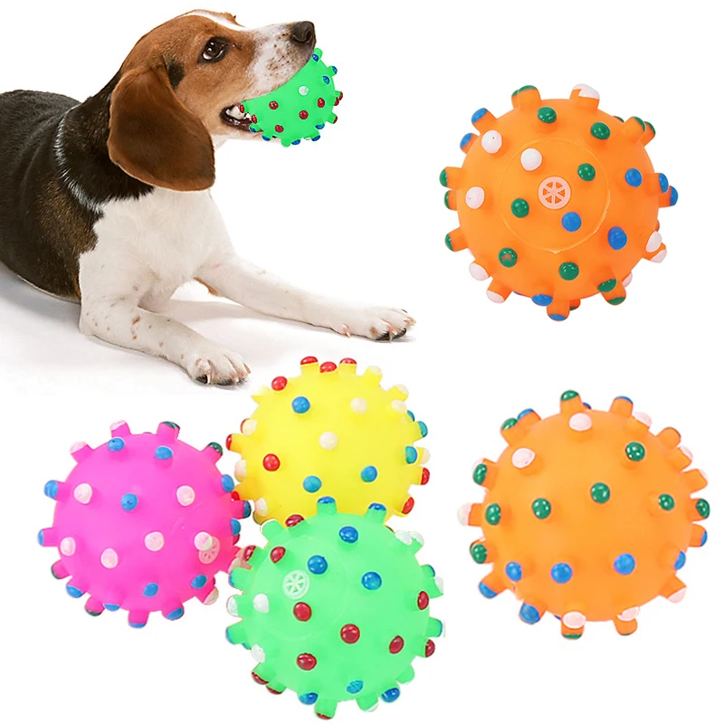 Jouet pour chien en résine naturelle - Spike ball main image 1