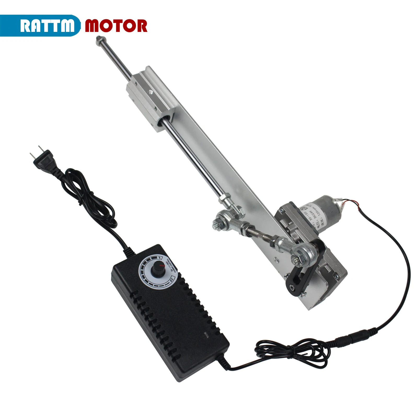 Alternativa Curso Atuador Linear Curso Ajustável Mecanismo Telescópico do Braço Basculante Motor de Engrenagem Adaptador de Regulação de Velocidade dc 24v