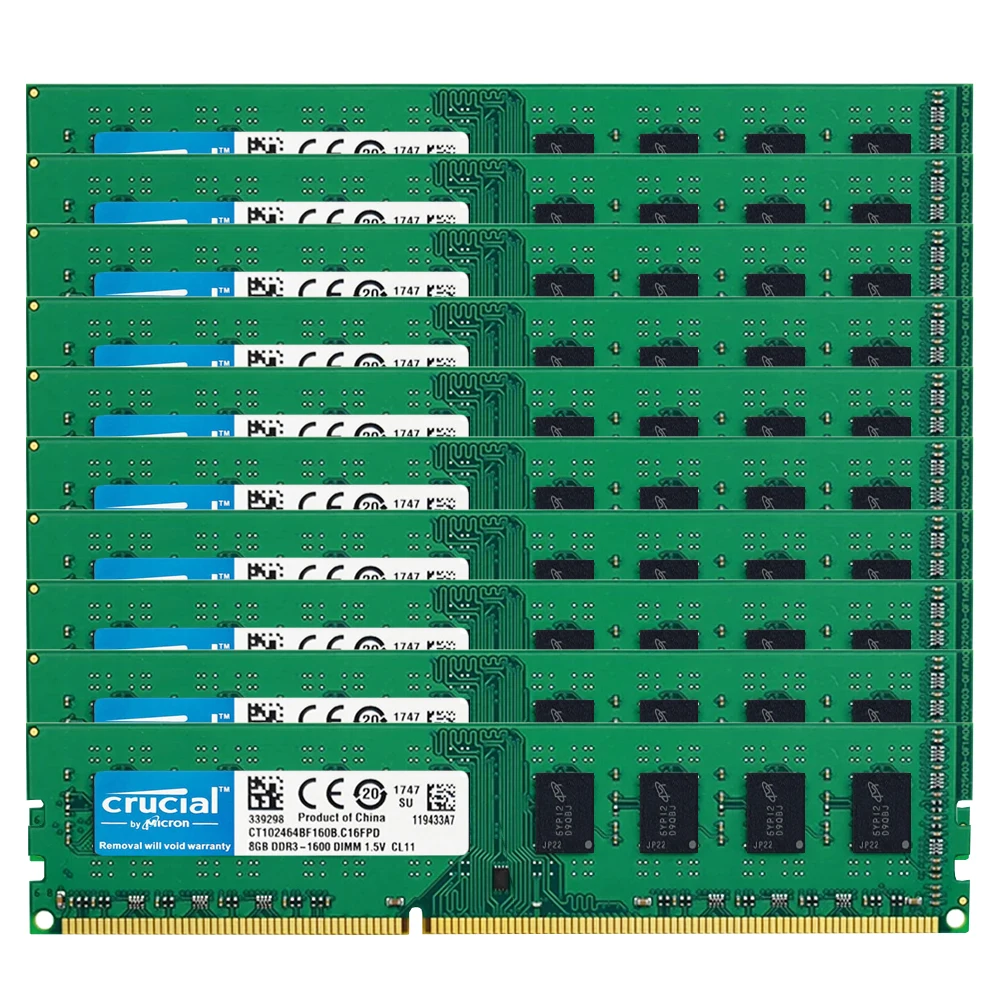 

50 pieces DDR3 4GB 8GB 16GB Desktop Ram 1066 1333 1600 MHZ 1.5V PC3 8500 10600 12800 UDIMM Memoria Ddr3