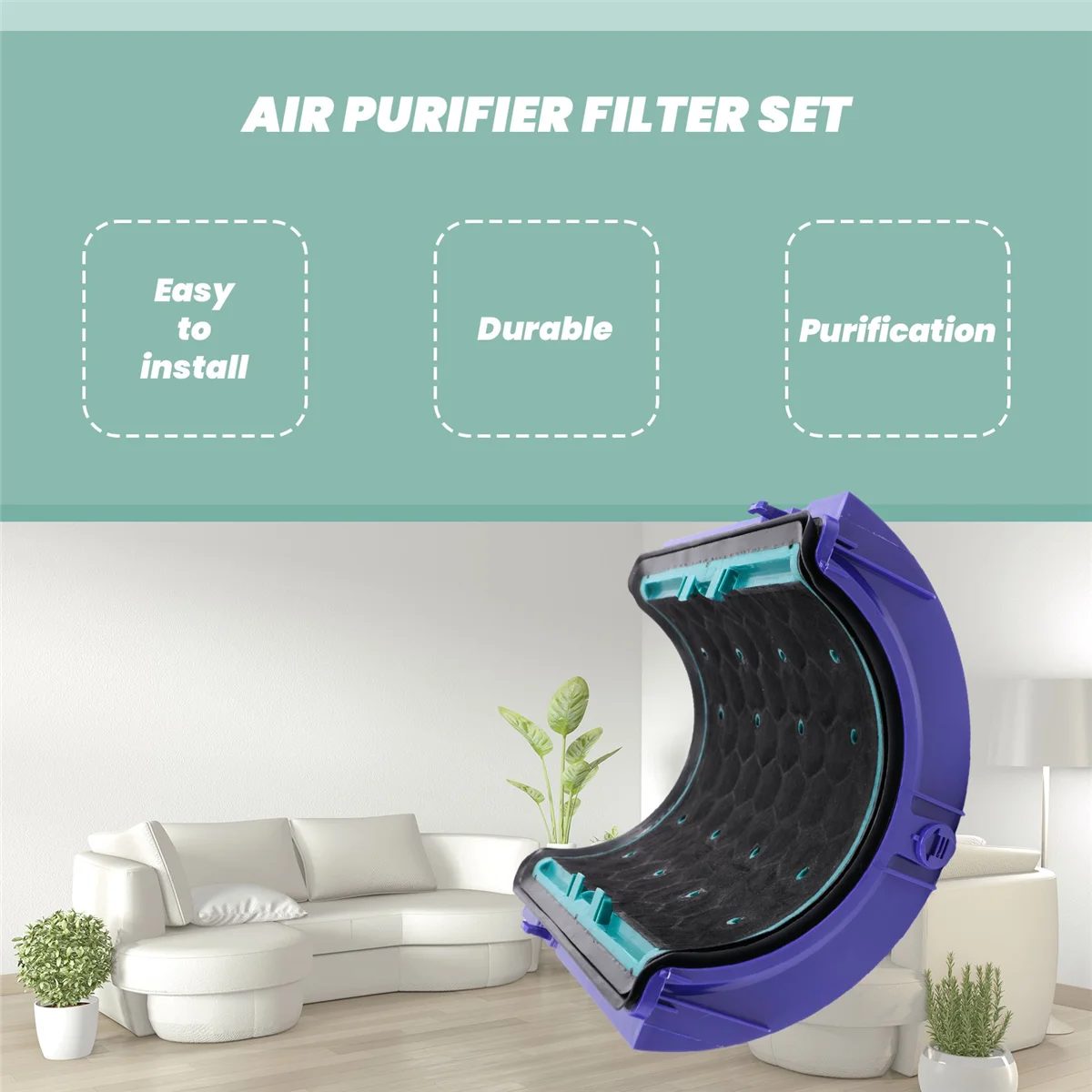 Replacements for Dyson Air Purifiers Filter,HP04 TP04 DP04 TP05 HP05 Purifying Fans Sealed Pure Cool Air Purifier 6