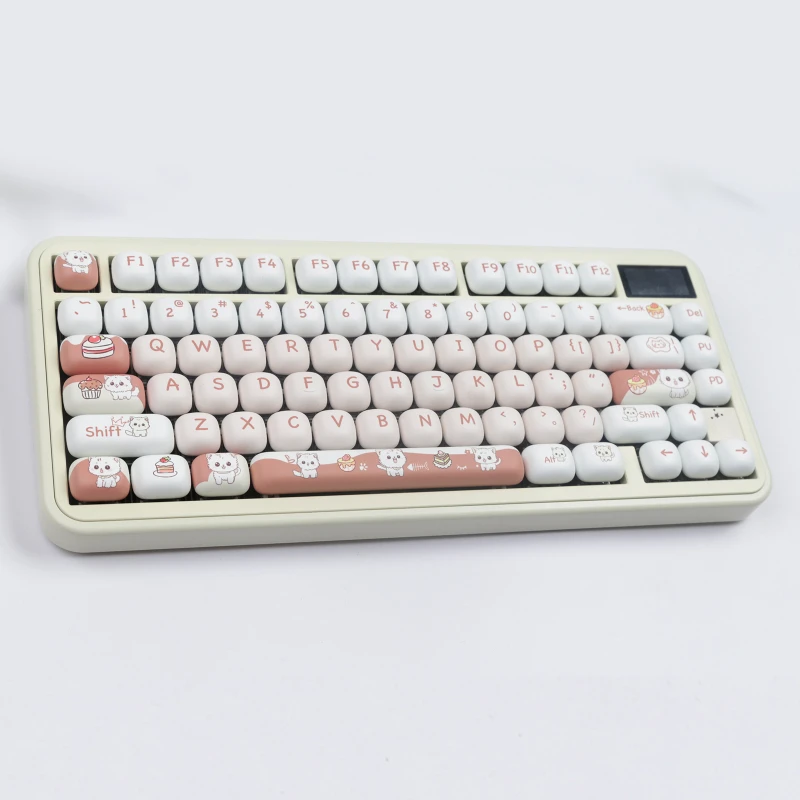 Kawaii Sweet Cat Dessert Mog Profile Keycaps (140 Keys)
