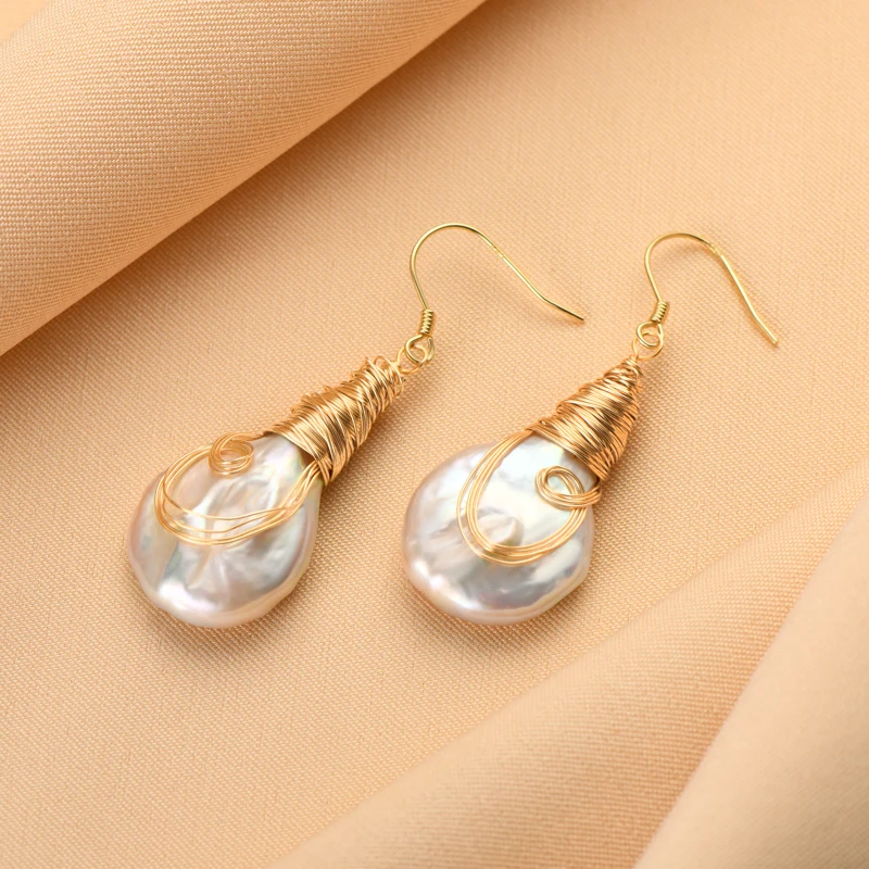 Orecchini Pendenti Lunghi Vintage Con Perle E Nappe Oro - A Goccia Con Catena, Gioiello Matrimonio E Sposa