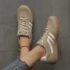 Mix Color Women's Autumn Sneakers Fashion Splicing Flat Heel Vulcanized Shoes Female Lace-Up Non-Slip Pu Leather Casual Shoes 4