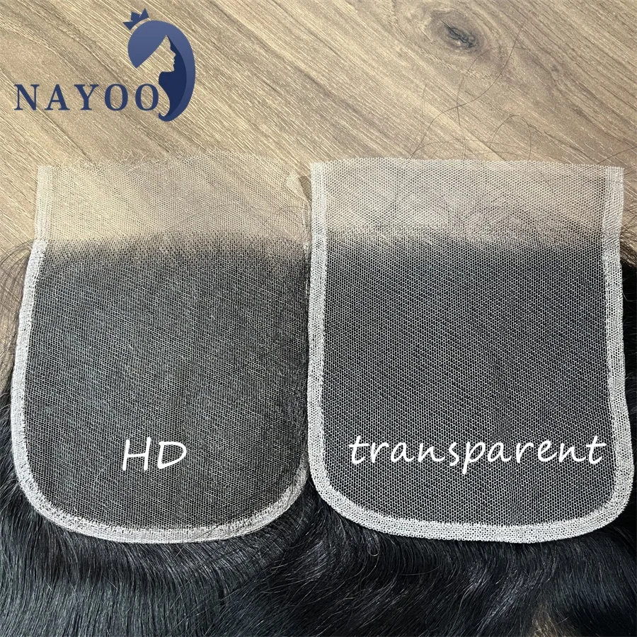 HD Lace Transparent Lace Frontal Closure 13x6 13x4 5x5 4x4 2x6 Pre Plucked Hairline Straight Body Wave 100% Raw Human Hair 12A human hair closure human hair lace frontal
