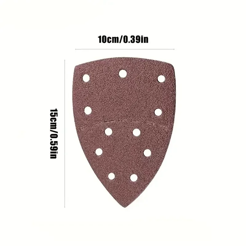 Sanding Discs Sandpaper Set Polish Sand Paper Sandpaper Tools Mini Sandpaper Kit 10pcs 11Holes Mouse 40-2000 Grits Paper Detail 160A Palm Sanding Sander Sander PSM Triangular Sandpaper Detail Multi Bosch