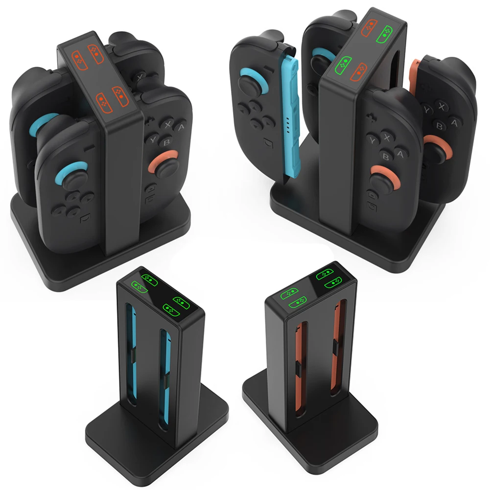 Magnetic Controller Charger Stand Station 4 in 1 Magnetic Charger Station for Nintendo Switch2 Accessories