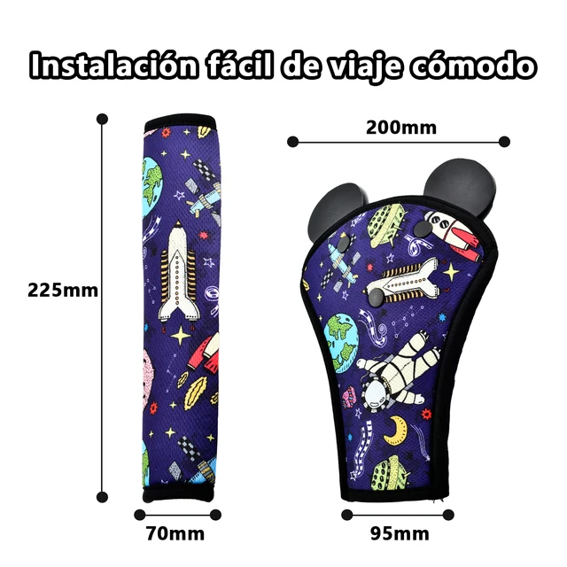 Regolazione della cintura di sicurezza per bambini Auto Anti collo Coprispalla per bambini Posizionatore della cintura di sicurezza Cintura di sicurezza per bambini per la sicurezza dei bambini 6
