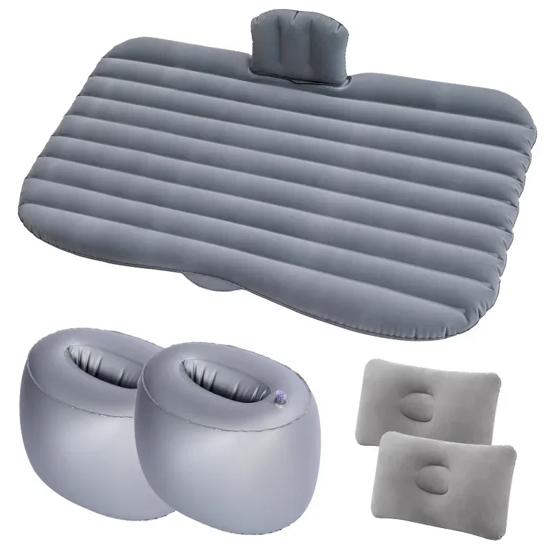 Portable Inflatable Camping Mattress With Pillows And air Pump Car Air Bed Mattress SUV Sleeping Pad