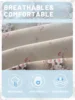 1 Simple modern Plant Flower printed matte Fitted Sheet, bedroom printed bed cover, bedding (excluding pillowcases) 5