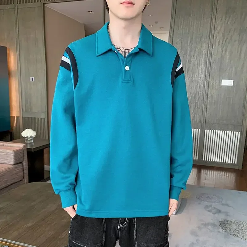 thumbnail image 1 of Sudaderas de gran tamaño, polos holgados, camisetas de gran tamaño para hombres, camisetas de gran tamaño Y2k, ropa masculina de moda Harajuku original a granel, 1 of 5