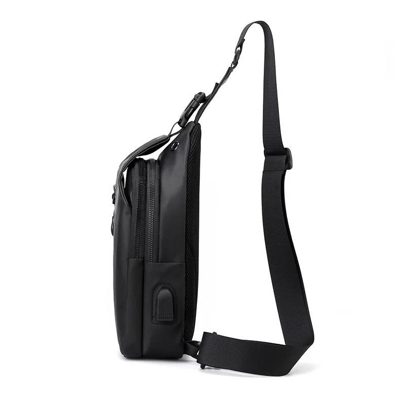 Crossbody Bag Fashionable Large Capacity Waterproof Lightweight Leisure Soft Comfortable Men Single Shoulder Bags - 3