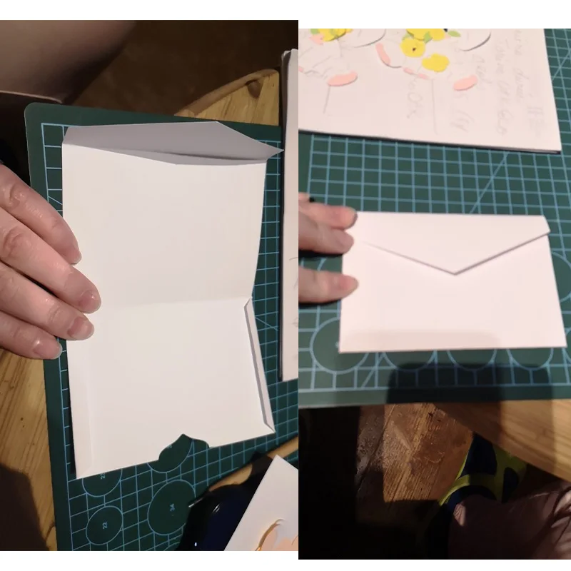 2022 새로운 3D 봉투 인사말 카드 가방 프레임 금속 절단 다이 금형 스크랩북 공예 다이 컷 카드 엠보싱 스텐실 만들기