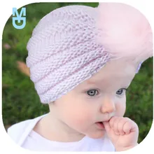 

New born Toddler Kids Baby Boy Girl Turban Hat Beanie Hat Headwear Winter Autumn Warm Cap Knitting Children Beanie Caps Head Wra