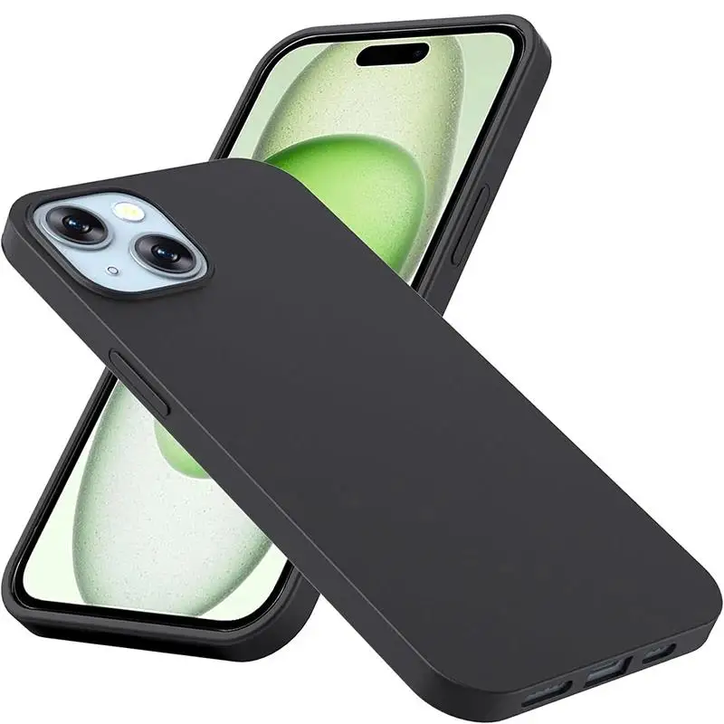 Ultra Thin Matte Silicone Soft Tpu Case Per Iphone 15 14 + 13 12 Mini 11 Pro Max Solid Color Congelato Coperchio Posteriore Paraurti