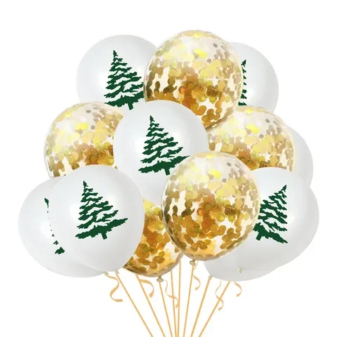 

15Pcs Merry Christmas Balloons Santa Claus Elk Christmas Tree Christmas Party Decorations for Home Xmas Globos Navidad New Year