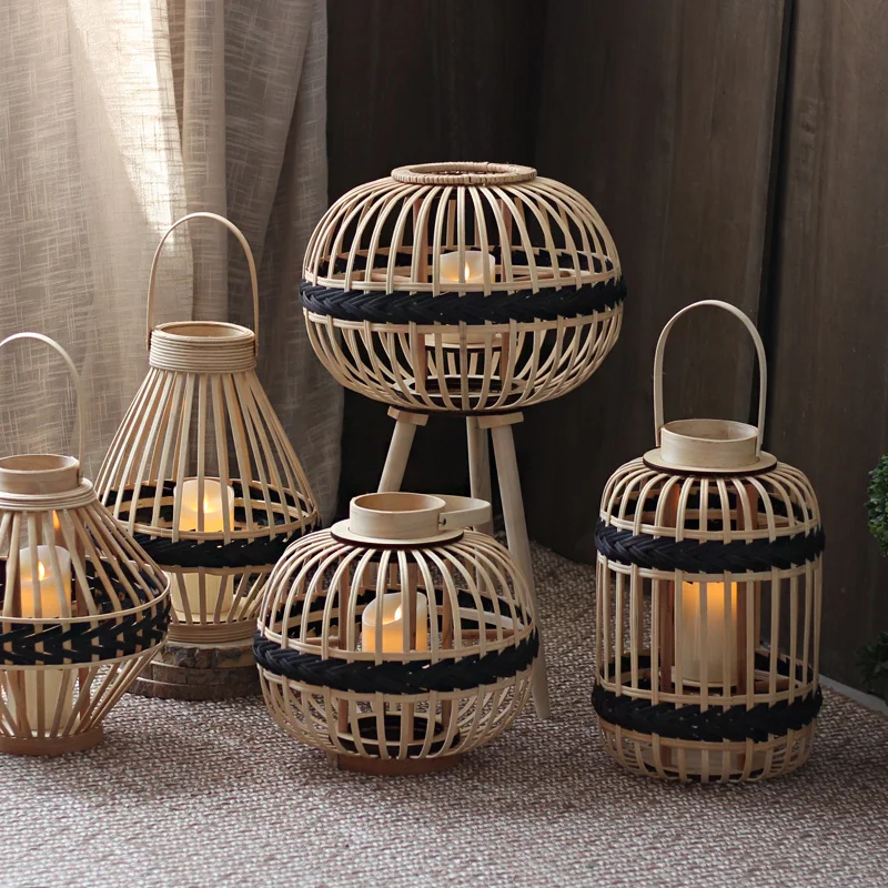 

Japanese Style Candle Holders Modern Hanging Tealight Holder Garden Floor Lantern Decorative Adornos Para Casa Home Decoration